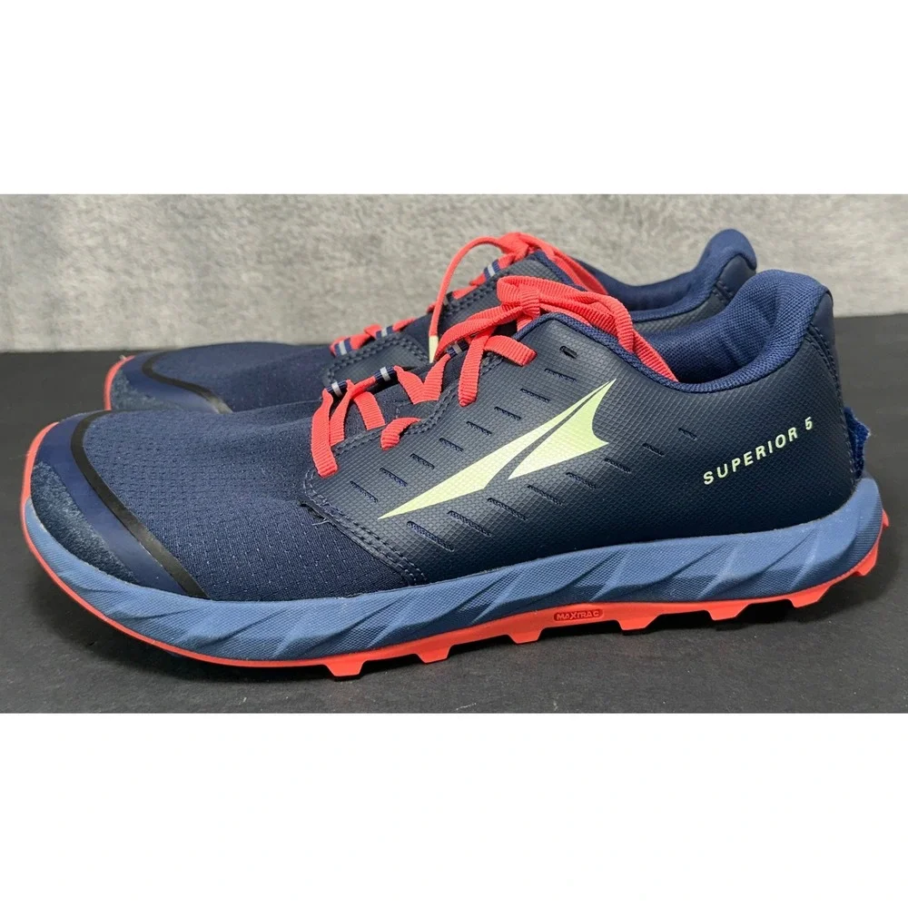 Altra Superior 5 Trail Running Shoes Womens 9 Navy Blue AL0A5483442 Sneakers